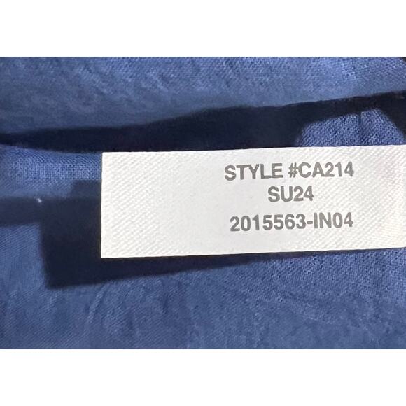 J.Crew Dress Ruffle Sleeve Midi Blue White Floral Cotton CA214 Women’s size 2 - Picture 12 of 12